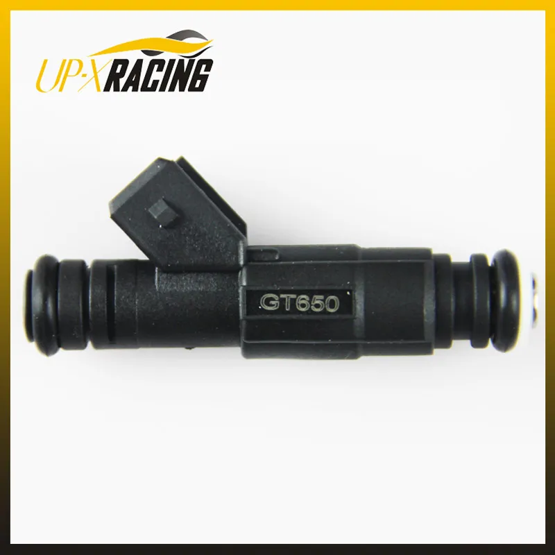 

high performance parts GT650 high flow 650cc 65lb EV6 injection turbo fuel injectors black nozzle injector