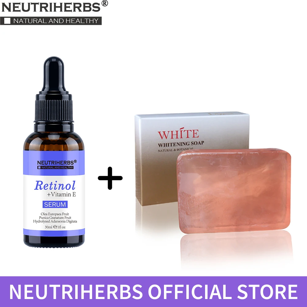 Face Facial Serum Retinol + Vitamin E Serum with Whiteing Soap Set Anti