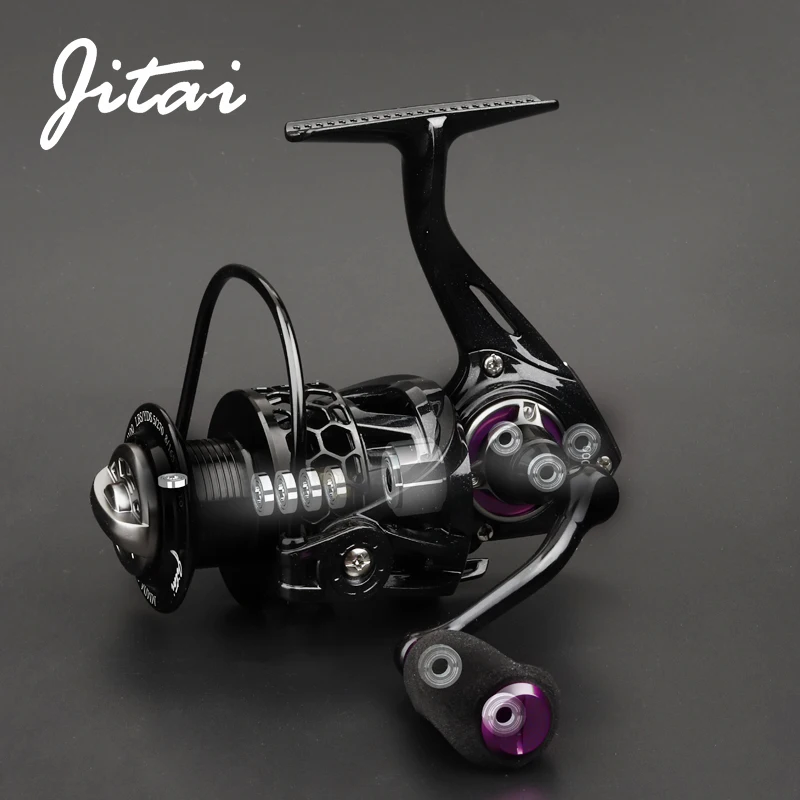 JITAI الغزل بكرة مع شحن بكرة خفيفة الوزن CNC الألومنيوم بكرة 10 + 1BBs لفائف عجلات المياه المالحة الكارب الصيد بكرات Carretilha
