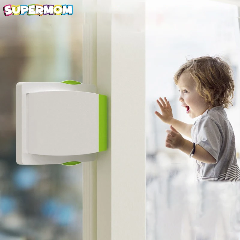 Baby Sliding Window Door Safety Lock Kid Protection Anti-Falling Clamp Pinch Hand Security Children Care | Мать и ребенок