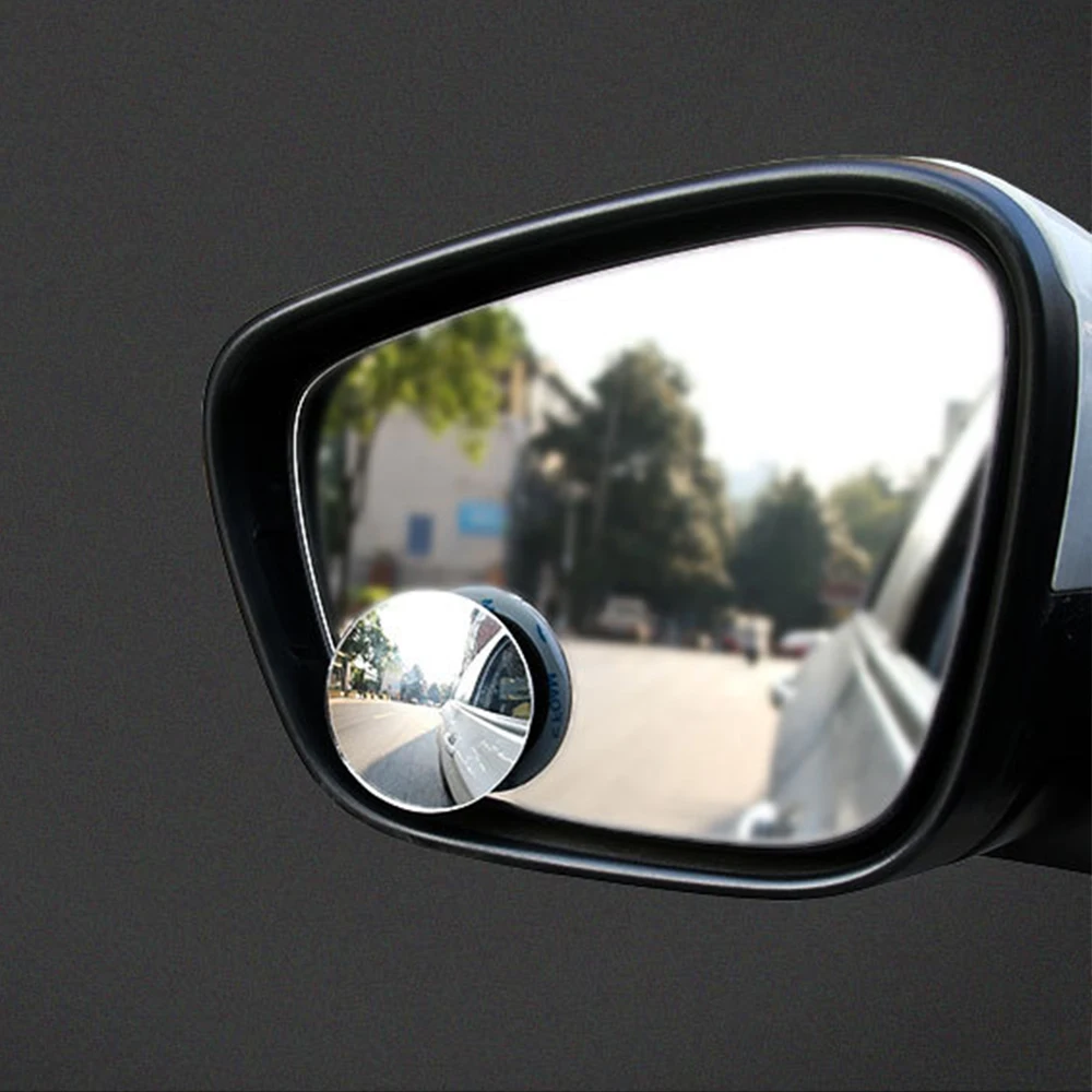 1pc Car Mirror 360 Wide Angle Round Convex Mirror Car Vehicle Side Blindspot Blind Spot Mirror Small Round Rear View Mirror