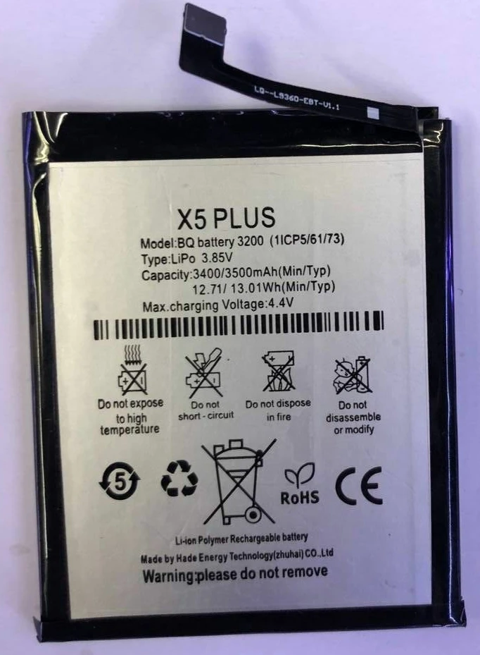 Высокое качество 3200mAh аккумулятор для BQ Aquaris X5 Plus 3200 Bateria батареи | Мобильные