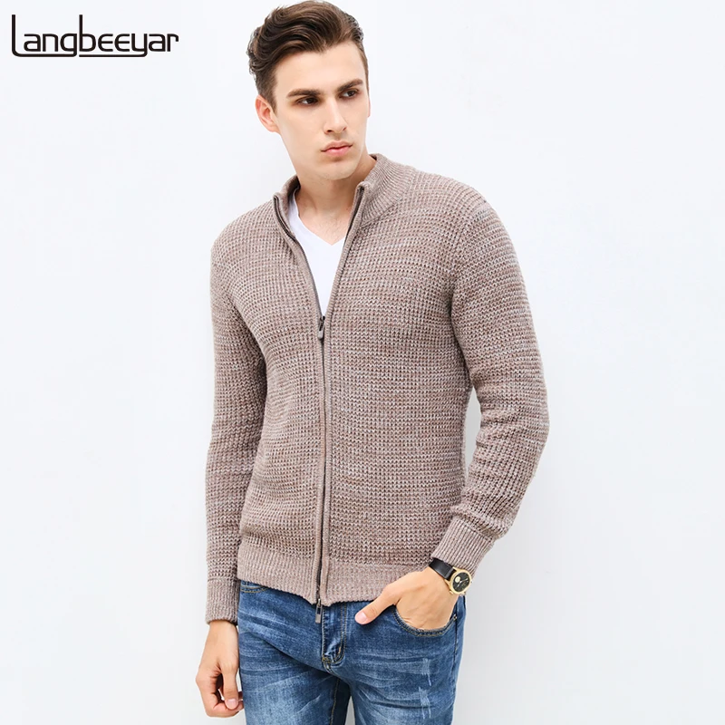 Compra men cotton sweater with zip online al por mayor de