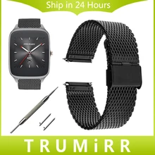 Milanese Strap Quick Release pour Asus Zenwatch 1 2 22mm LG G Montre W100 W110 Urbain W150 Inoxydable Montre En Acier Bande Bracelet