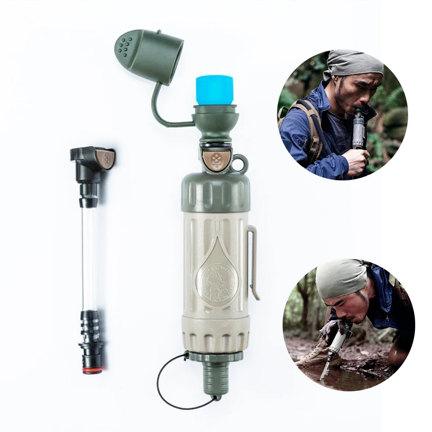 

Portable Outdoor 2019 NEW Water Filter Purifier Drink Water Directly Emergency Survival Equipment With Water Filter