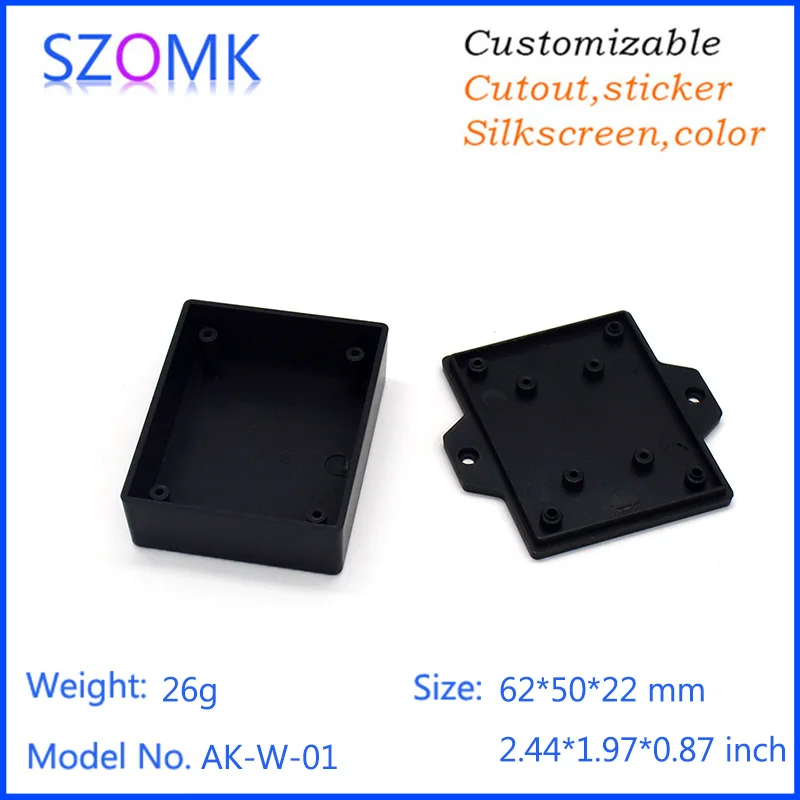

DIY controller shell abs material plastic pcb enclosure project box solar controller shell instrument box 62*50*22mm