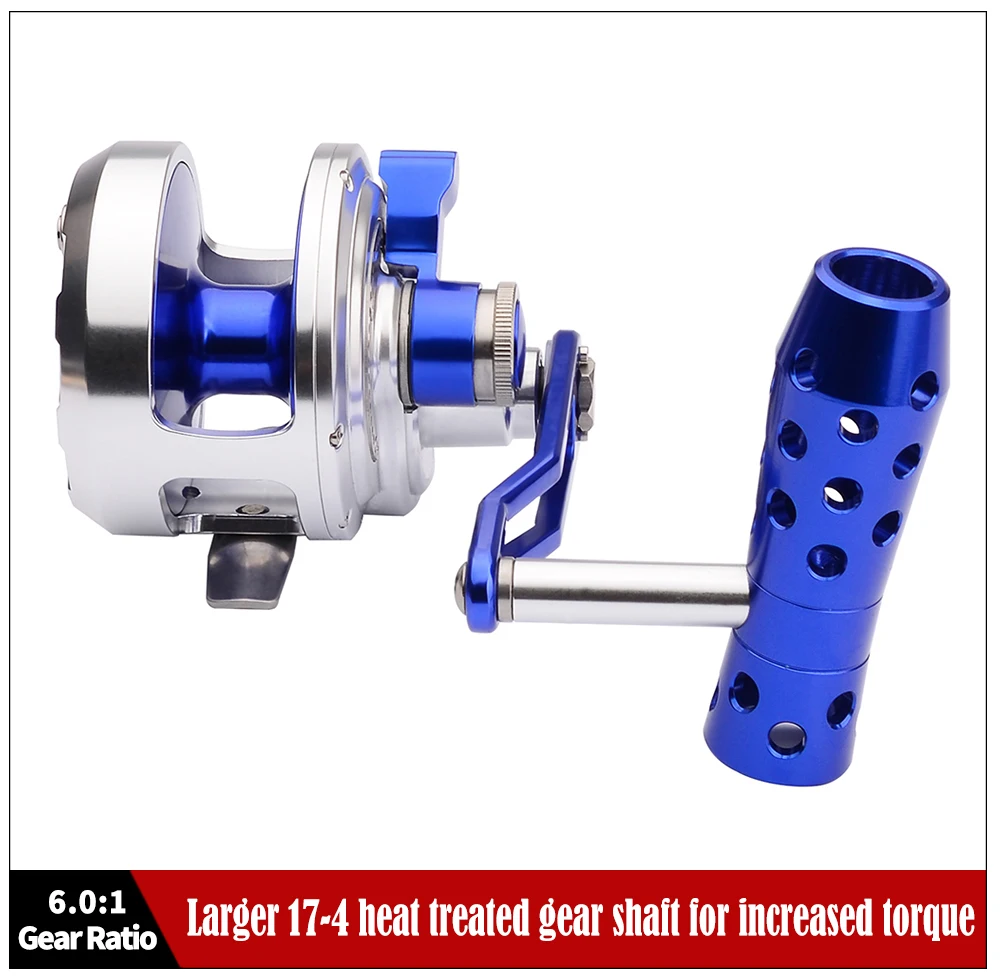 14kg&16kg&19kg&21kg Max Drag Force Full Metal Body Deep Sea Fishing Reel 6.01 8BB+2RB Drum Reels Big Trolling Surf Fishing Reel  (3)