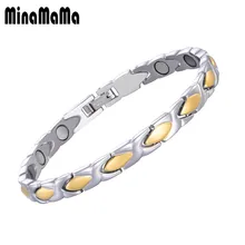 Новое поступление оздоравливающий Магнитный браслет для Для женщин Для мужчин Подвески из нержавеющей стали лечение артрита медицинский браслет ювелирные изделия