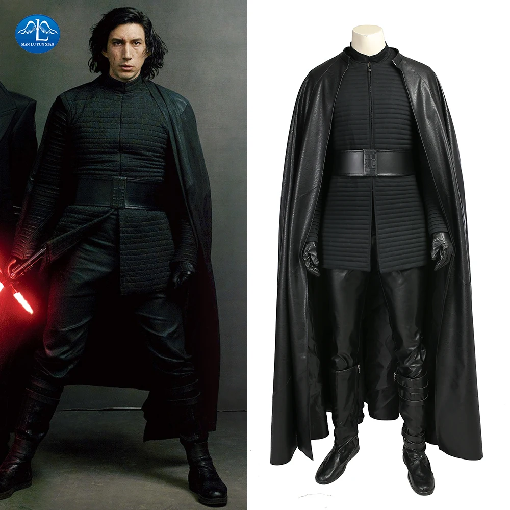 MANLUYUNXIAO Звездные войны последний джедай Kylo Ren костюм Для мужчин полный комплект Хэллоуин Звездные войны Косплэй костюм для Для мужчин