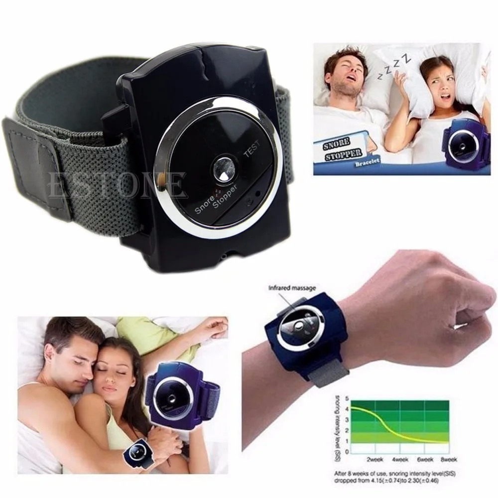 Image Infrared Intelligent Anti Snore Wristband Watch Stop Snore Solution Sleeping Aid