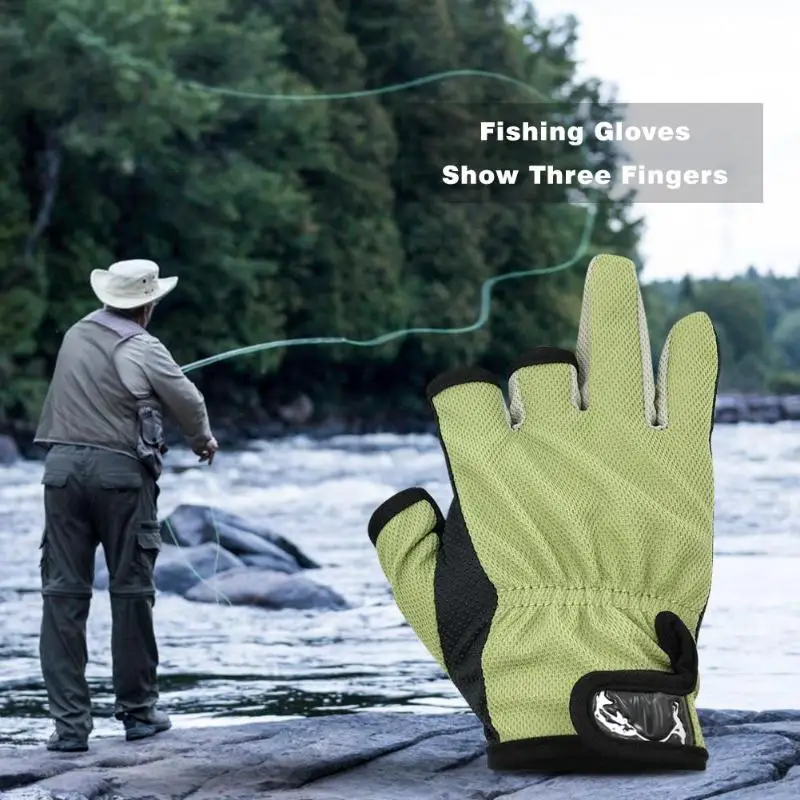 1 пара портативные новые уличные спортивные противоскользящие дышащие рыболовные перчатки портативные снасти перчатки «MTB» велосипедные аксессуары