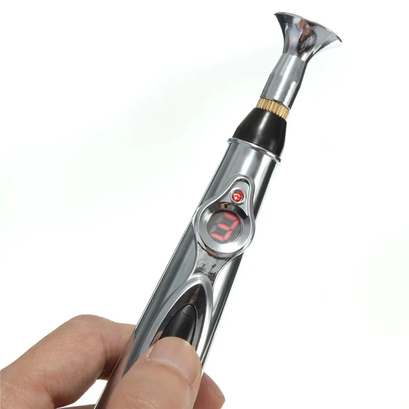 Electric Meridian Acupunture Pen With Massage Heads Acupuncture Point Pulse Energy Pain Relief Therapy Heal Body Massage Pen Electric Meridian Acupunture Pen With Massage Heads Acupuncture Point Pulse Energy Pain Relief Therapy Heal Body Massage Pen