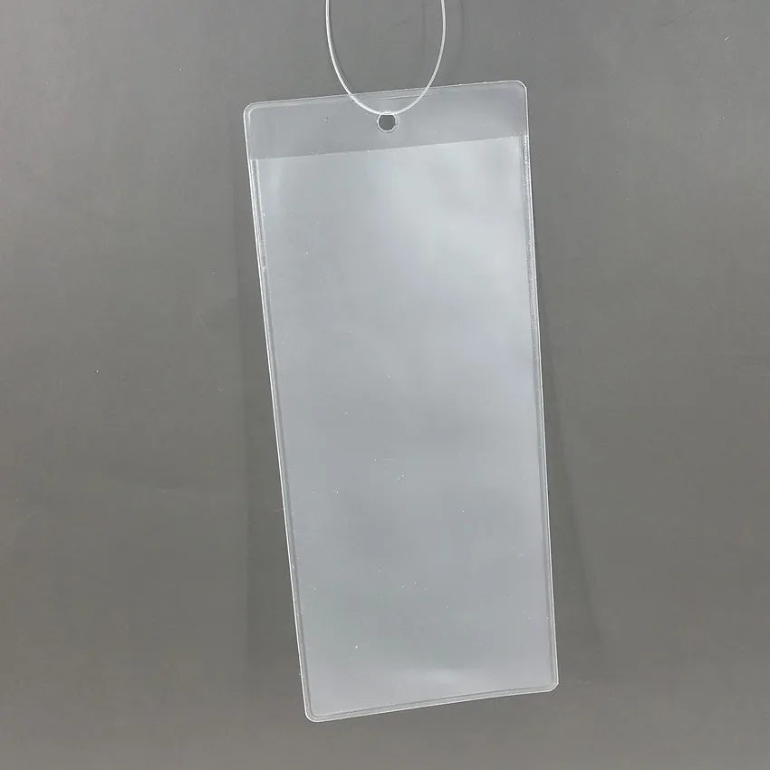 

Plastic PVC Dull Polish Type Price Card Tag Paper Label Sleeve Bags Holders Stock Available or Customized Size in Shop 100pcs