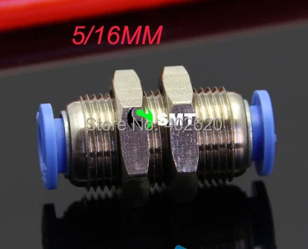 

free shipping 5pcs/lots PM5/16, brass material plastic cap 5/16mm OD hose straight pneumatic connectors push in type fitting