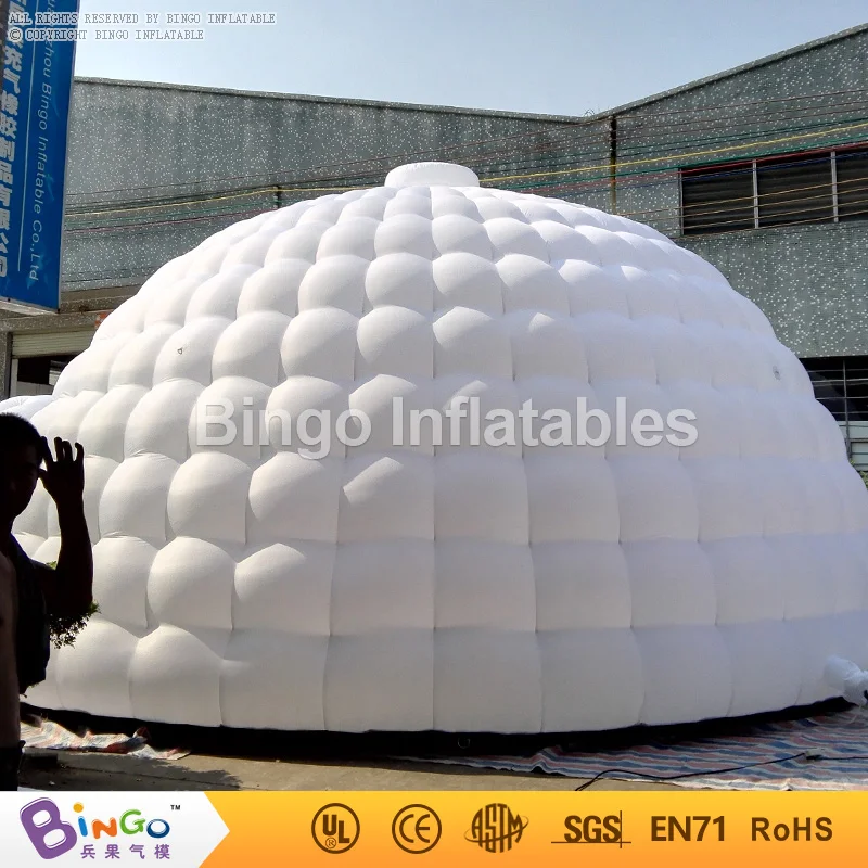  big outdoor igloo tent/inflatable dome tent with door 8m diameter for party/events/advertising toy 