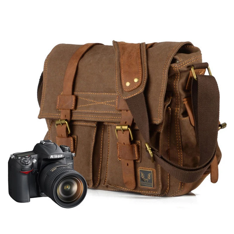 Waterproof Camera Bag for Nikon D3100 D5100 D7000 Canvas shoulder bag