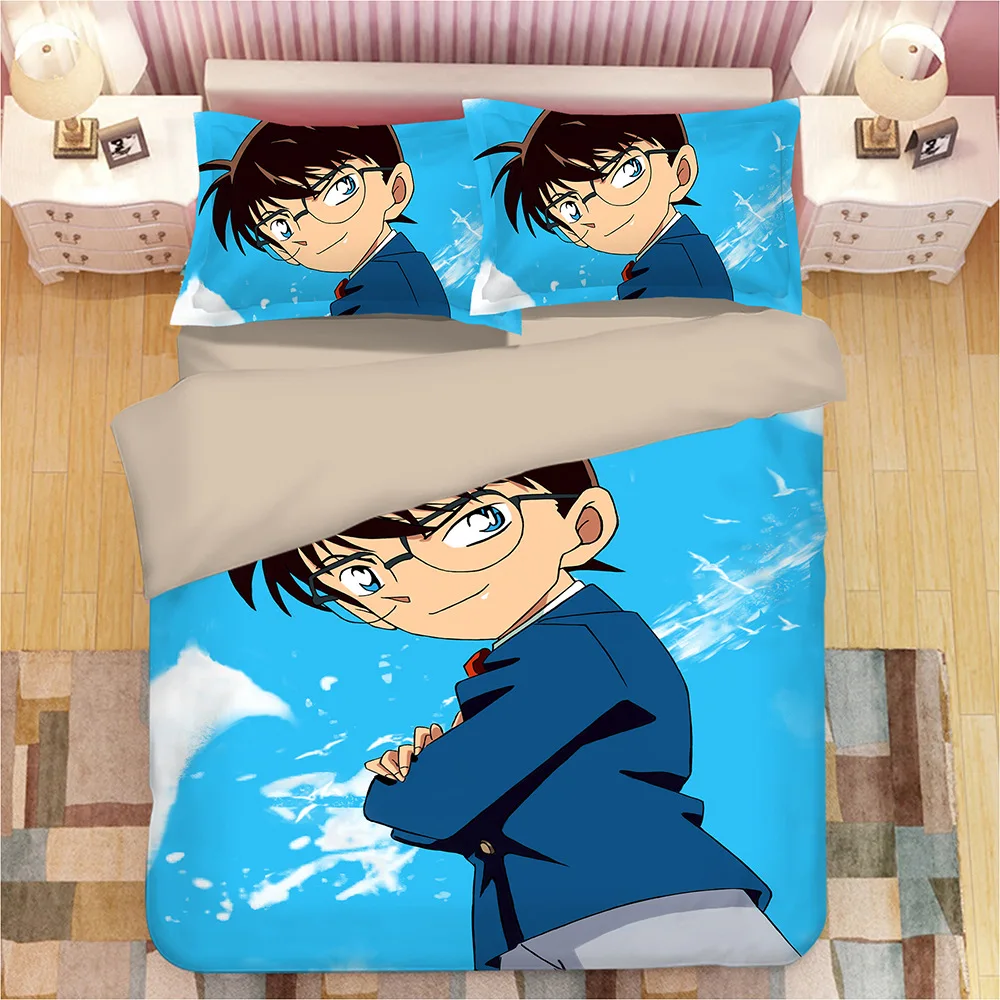  Detective Conan 3D Cartoon print bedding set Duvet Covers Case Closed comforter bedding sets bed li