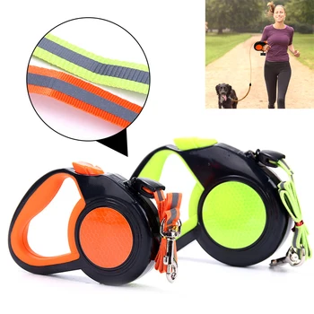 

Quality Dog Leash Nylon Automatic Retractable Traction Rope Reflective Belt Durable Dog Accessories Pet Chain 3m 5m 8m