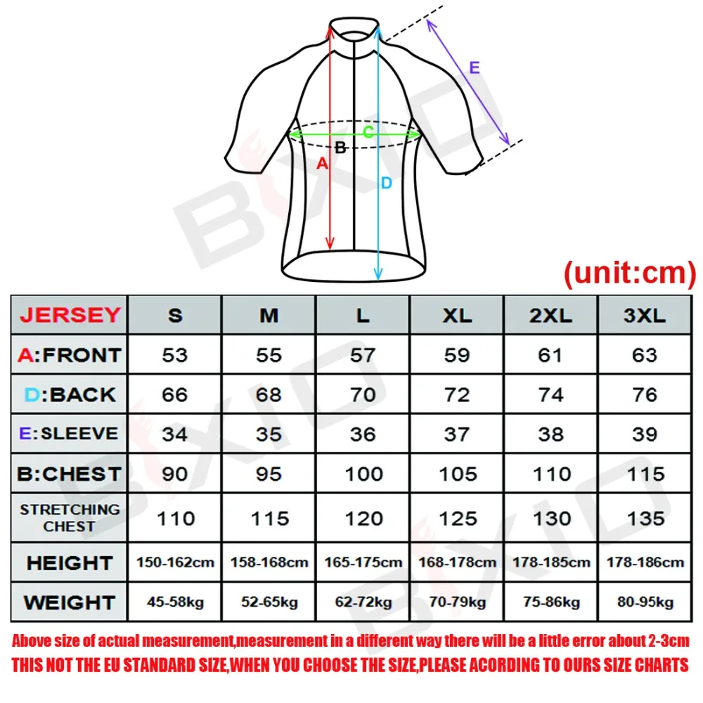 Bxio Лидер продаж Велоспорт Джерси рубашка профессиональный Цикл Велосипед Костюмы Спорт на открытом воздухе Майки MTB Майо Ciclismo bx-0209h111j