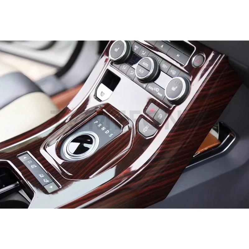 Для Range Rover Evoque до ABS углеродное волокно деревянная краска для интерьера Передняя средняя панель переключения передач вентиляционное отверстие Переключатель отделка 2 шт