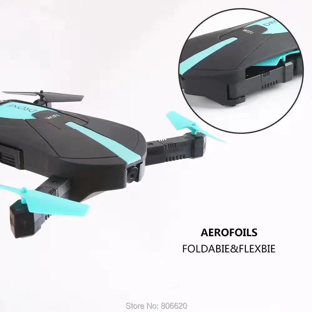 Low Cost HD Wifi Real-time Aerial Photography Foldable Toy Drone with No Head Mode & Mobile Phone & Tablet App Gravity Control_3