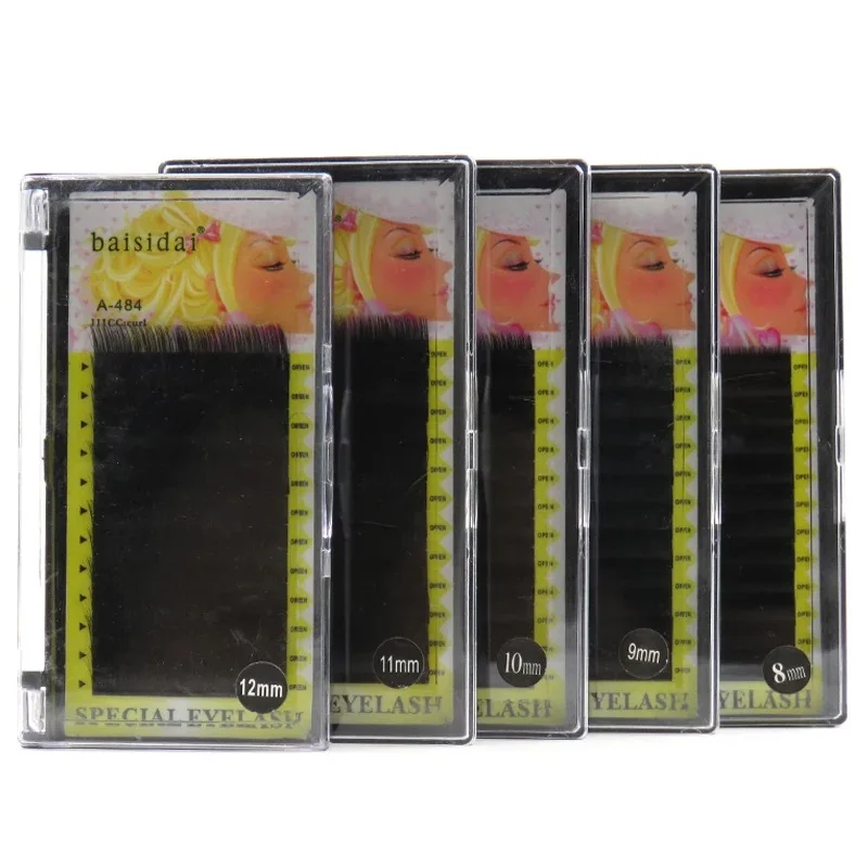 

Natural Soft Eyelashes Fake Thick Eyelash Extension High Quality False Lashes Makeup full length from 8mm-12mm