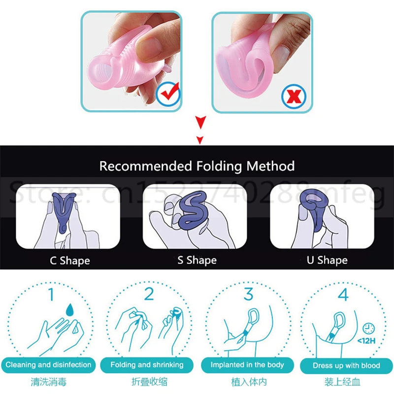 Новая медицинская силиконовая менструальная чашка, многоразовая мягкая чашка, 3 вида цветов для женщин, товары для ухода за здоровьем, товары для женской гигиены