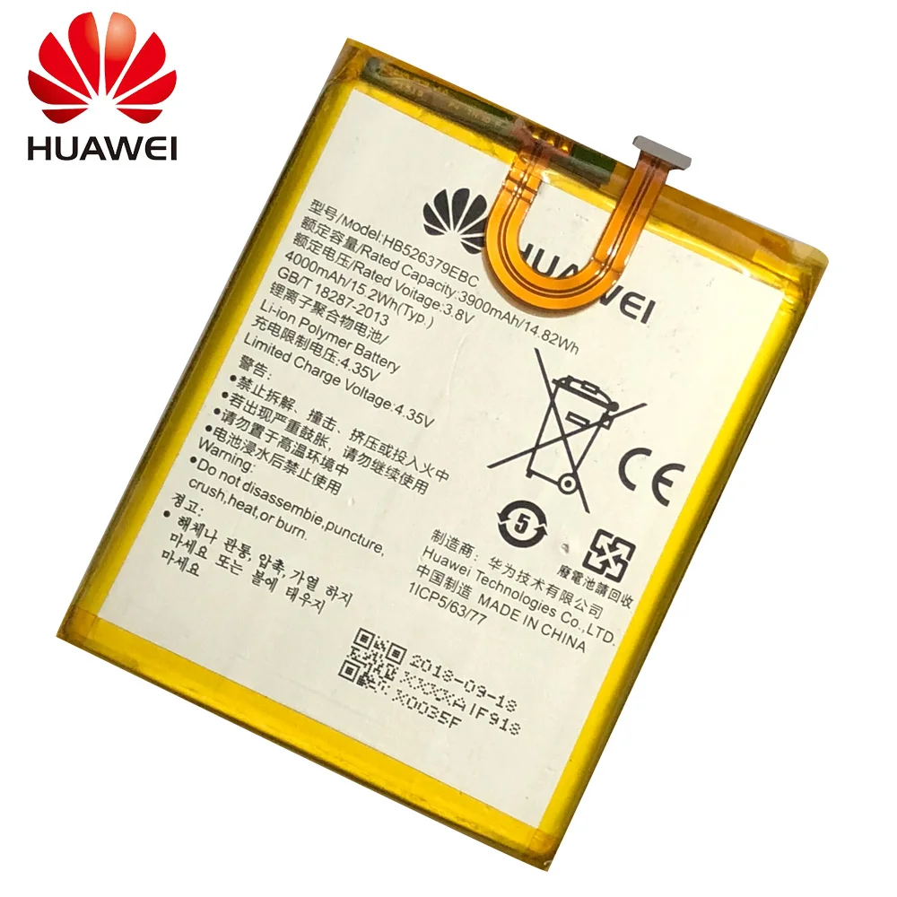 

Original huawei HB526379EBC phone battery For Huawei Y6 Pro Enjoy 5 HONOR 4c pro TIT-L01 TIT-TL00 -CL00 TIT-CL10 4000mAh
