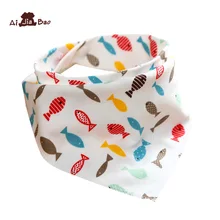 Детские милые детские нагрудники из хлопка для новорожденных; нагрудник для кормления; бандана для кормления; двусторонний шарф для девочек и мальчиков