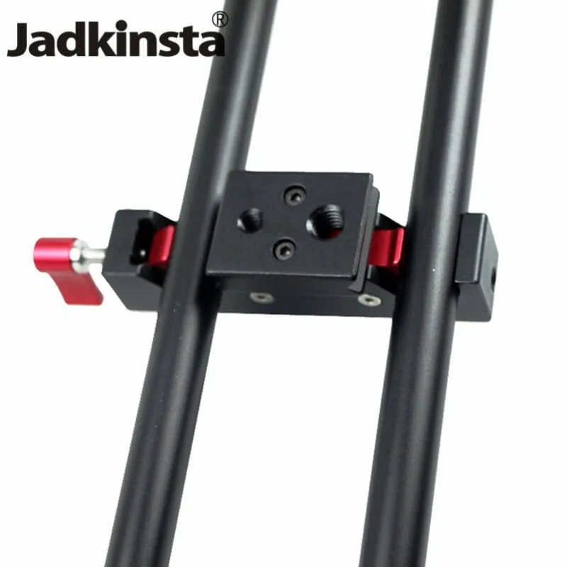 

Jadkinsta Photography Kit 15mm Rod Rig Clamp Adapter Quick Lock Bracket PTZ 15mm Tube Chuck Quick Release with 1/4 and 3/8 Mount