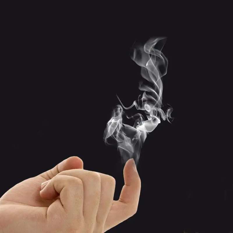Восхитительный Finger-Smoke магический трюк Волшебная Иллюзия сцена крупным планом Stand-Up