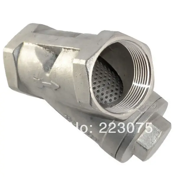 1" 800 WOG NPT WYE STRAINER 316SS BODY 304SS MESH FILTER HOME BREWING     <YS203 