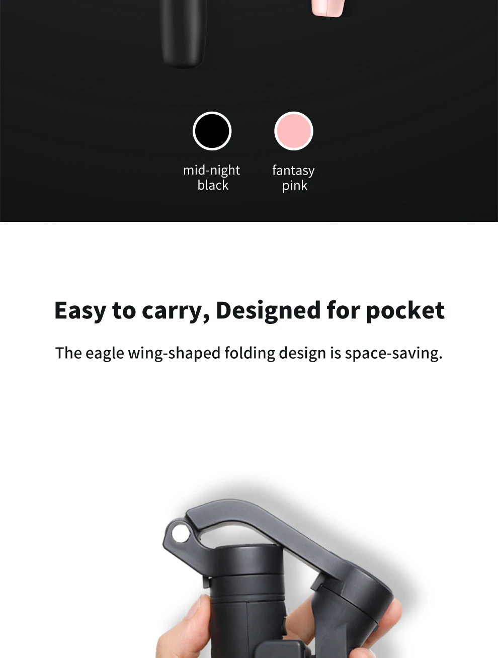 FeiyuTech Vlog карманный мини 3-осевой портативный смартфон сотовый телефон видеокамеры Стабилизатор для iPhone X, 8, 7 Plus, 6, HUAWEI P30 pro 、 MI 9 、 VIVO(розовый