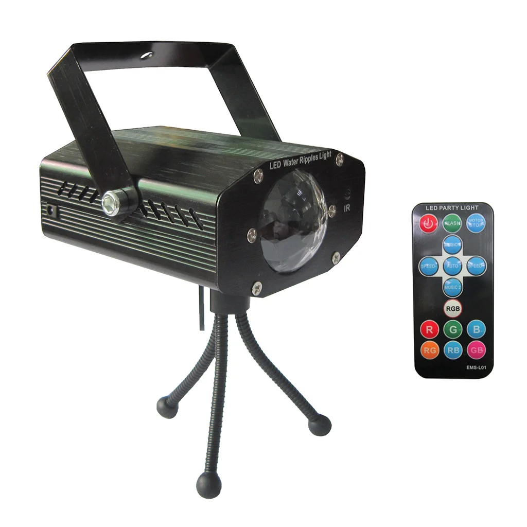 7-Color RBG LED Sound Activate Party Light Projector Beamer