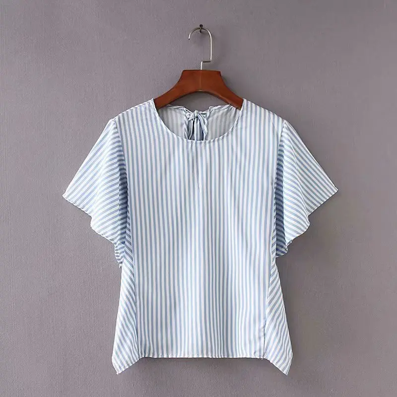 

Hot sale SD35-9106 European and American fashion striped jacket