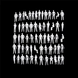 10 шт. ABS пластиковые люди 1:50 Масштабная модель Миниатюрные белые фигурки архитектурная модель человеческий масштаб модель