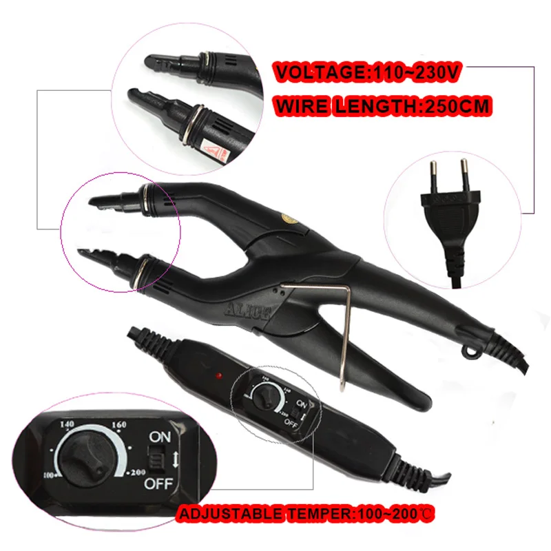 Fusion font b Hair b font Extension Tool Plug Fusion Styler Keratin font b Hair b