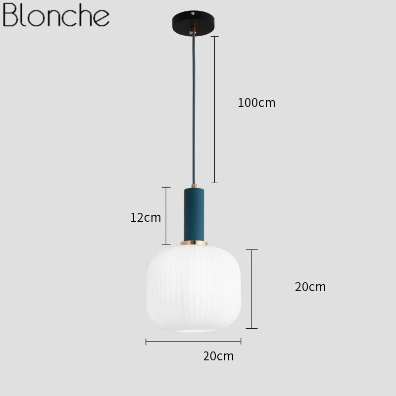 Современный подвесной светильник из стекла в скандинавском стиле, промышленный подвесной светильник для столовой, кухни, светильник для домашнего декора E27 - Цвет корпуса: F
