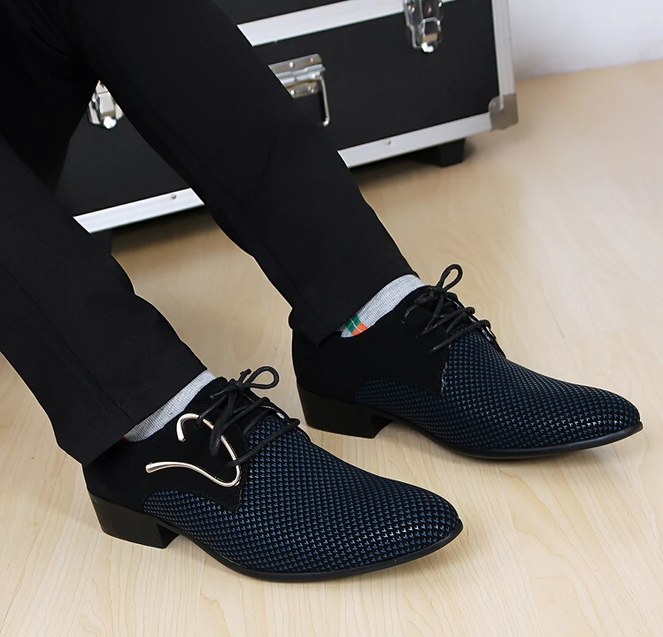 Новые модные мужские ботинки подходящие под деловой костюм офисные кожаные с