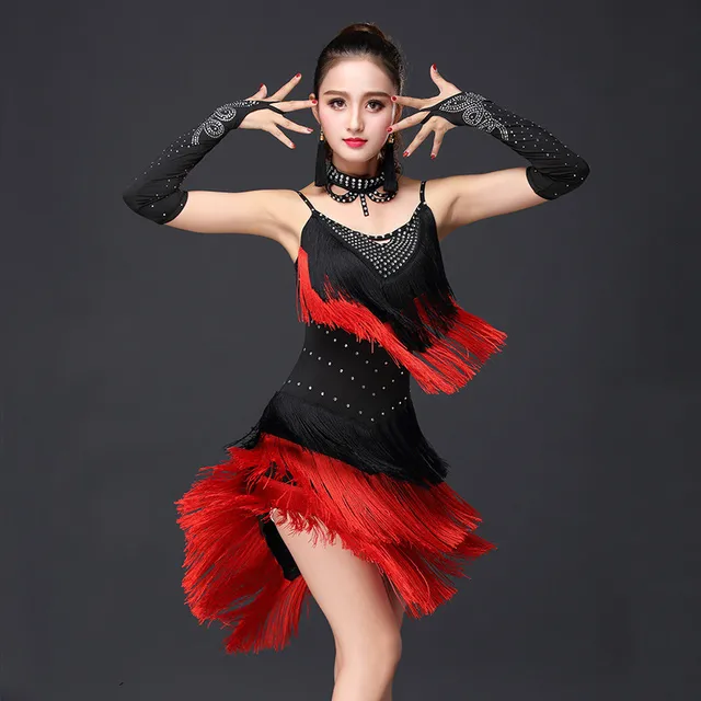 Professional Latin dance competition clothing adult female new costume
