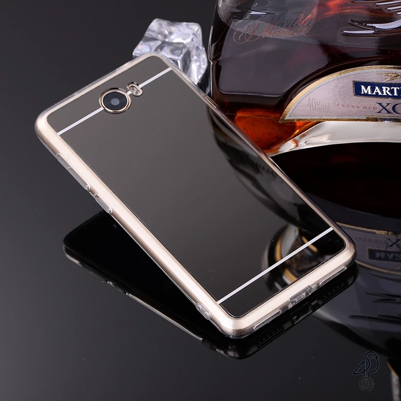 Мягкий силиконовый чехол из ТПУ с зеркальным покрытием для Huawei Y5 II 2 Y3II Y6II Compact Honor