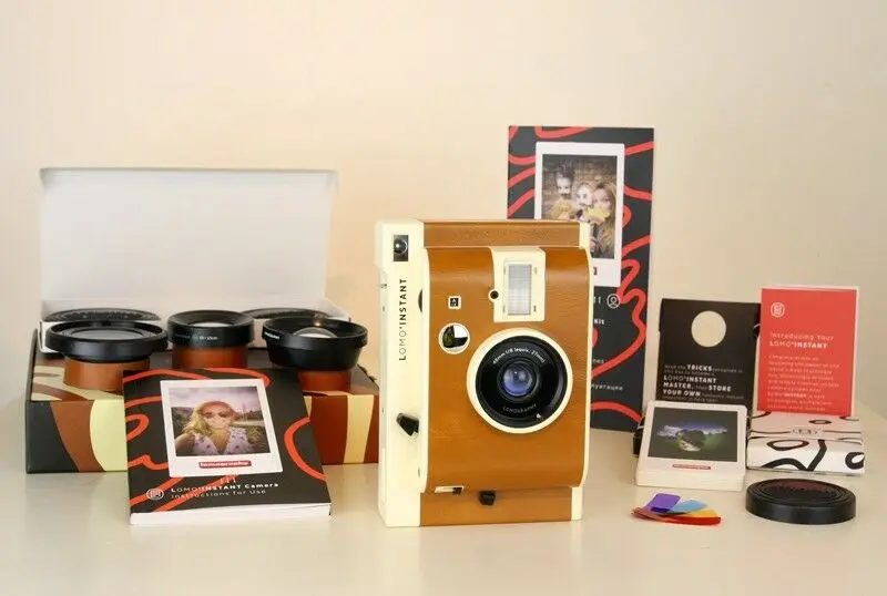 Ломография Lomo'Instant Sanremo Edition 3 линзы комбо Камера + бесплатная мини-фильм |