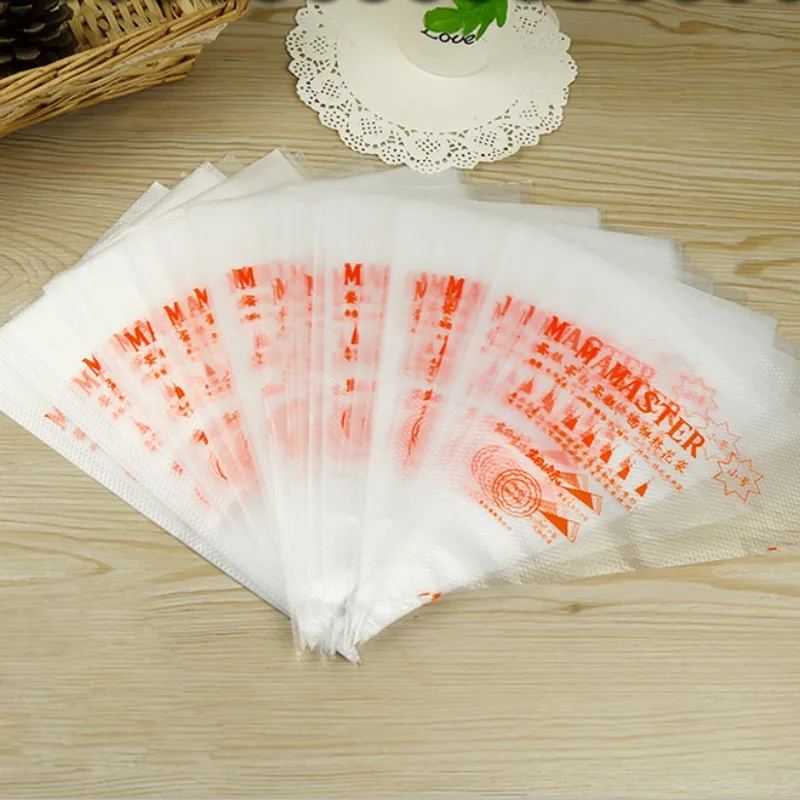Practical 100 Pcs Pastry Piping Plastics Sugarcraft Bag Tool Disposable Icing Cake Decorating P | Дом и сад