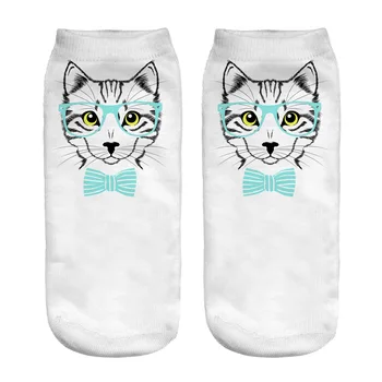 

women's socks printed cartoon straight boat socks women factory wholesale