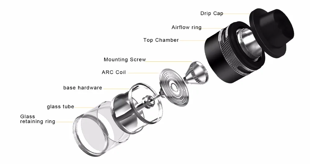 Original Aspire Revvo Tank 3.6ml with ARC Coil Fit Electronic Cigarette Speeder Typhon Aspire SkyStar Mod E Cigarette Vape Tank 014