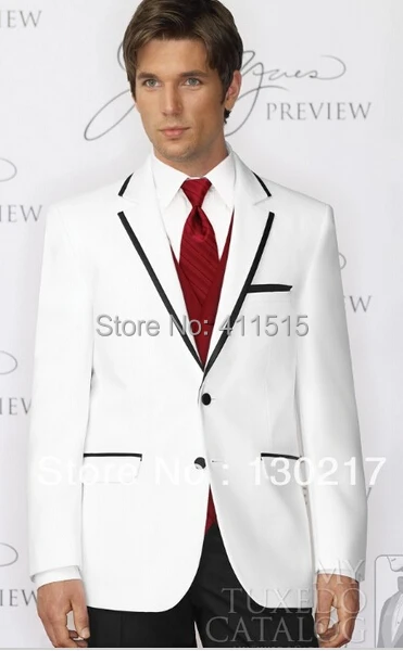 法人特価 カスタム ホワイト アイボリー スーツ ブラック ボーダー スーツ赤ベスト男性スーツ メンズ タキシード 花婿の結婚式新郎摩耗 ジャケット パンツ ベスト ネクタイ Jacket Clothing Jacket Autumnjacket Heater 通販 本物 Signature Johaness Com