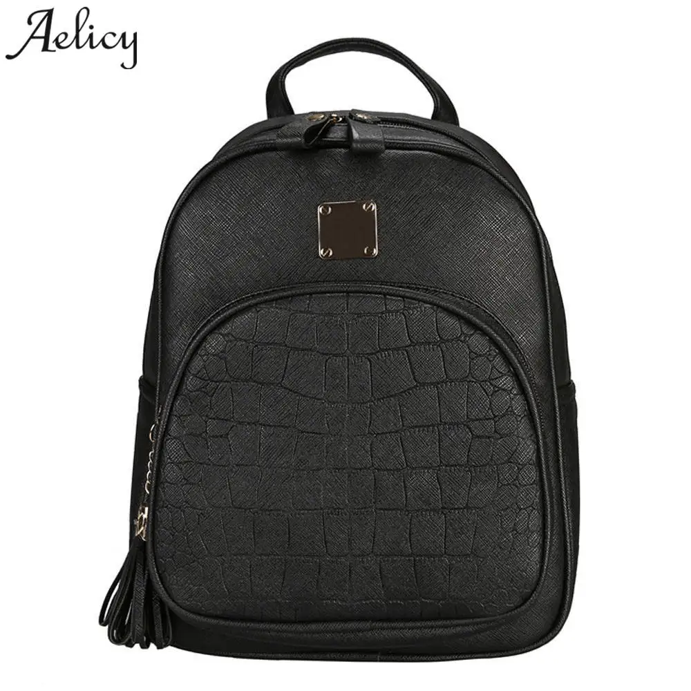 

Aelicy Luxury Women Mini Backpack Teenager Girls School Bags Female Shoulder Bags College Students Ladies Backpacks for Girls