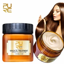 2 шт./лот, PURC, волшебная маска для лечения, 5 секунд, для восстановления поврежденных и мягких волос, маска для кератинового увлажнения, уход за волосами и кожей головы