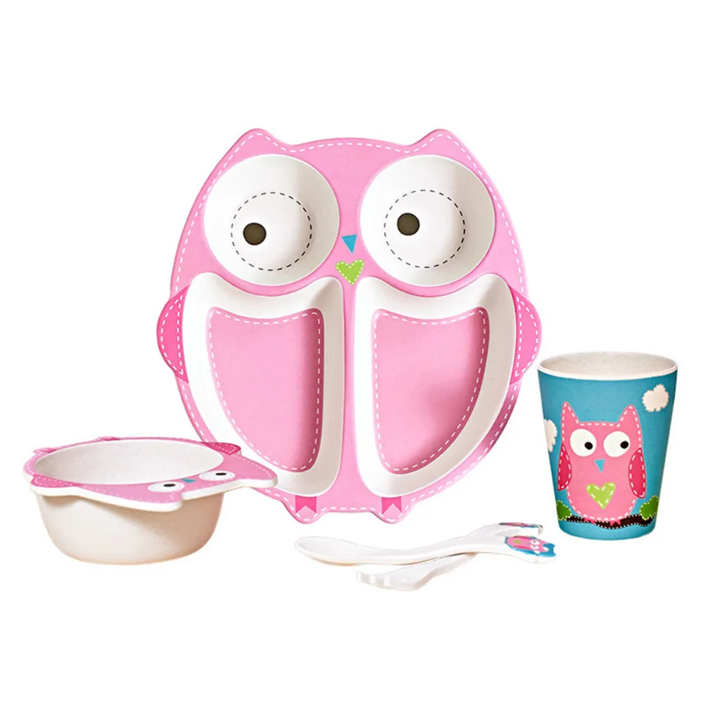Baby tableware Dishes plate feeding set dish dinnerware bowl cup fork spoon Bamboo ceramic set children mini health safety kids Baby tableware Dishes plate feeding set dish dinnerware bowl cup fork spoon Bamboo ceramic set children mini health safety kids