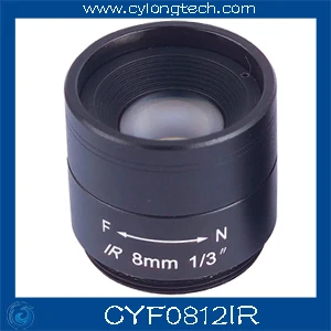 

Megapixels CCTV Camera lens/8mm Fixed Iris IR Lens /2pcs/lot . free shipping